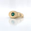 Star Small Emerald Signet Ring
