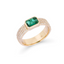 Pavé Emerald Ring