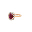 Vintage Ruby Halo Ring