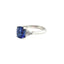 Blue Sapphire Trillion Ring