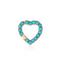 Turquoise Heart Connector