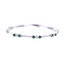 Diamond Emerald Cluster Bracelet