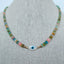 Rainbow Evil Eye Opal Necklace