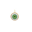 14k Gold Eye Pendant - Green