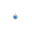 14k Gold Eye Pendant - Blue