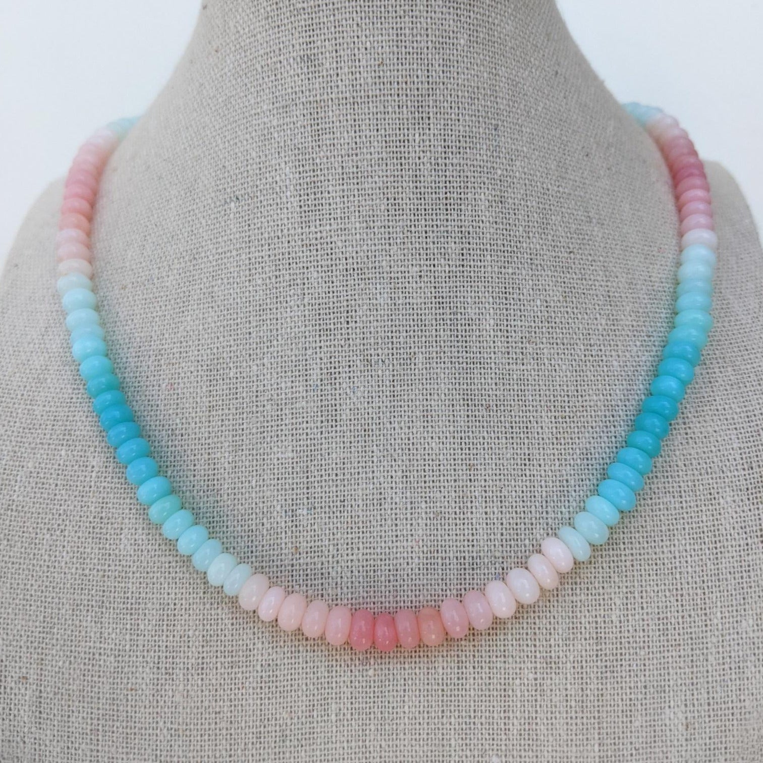 Up To 75% Off on Cotton Candy Glass Rock Necklace