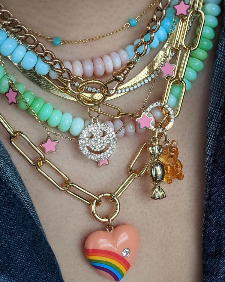 Dyed Jade Candy Necklace - James Ascher