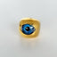 XL Signet Eye Ring - Blue
