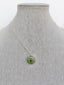 Sterling Silver Eye Necklace -Green