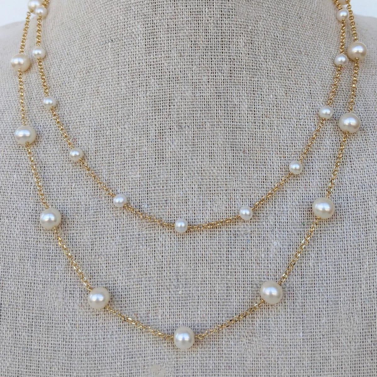 Pearl Chain Necklace – KatMojo Jewelry